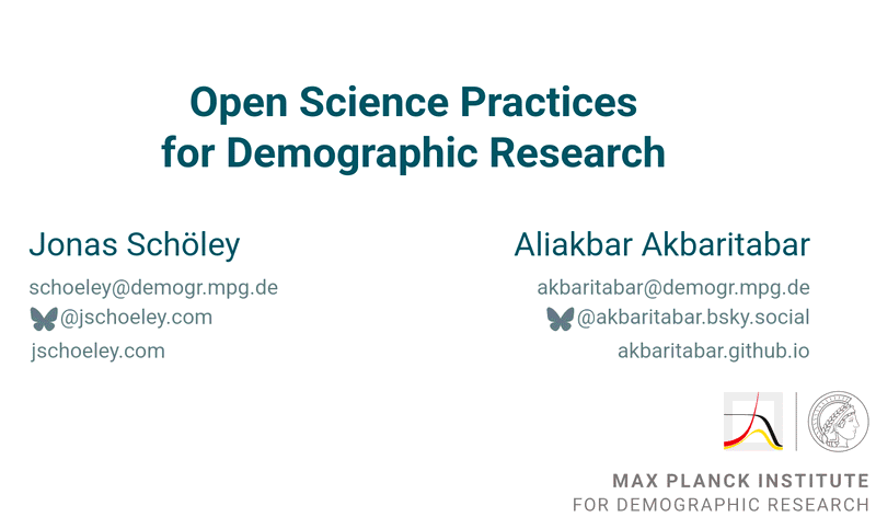 Teaser image for Open science practices for demographic research